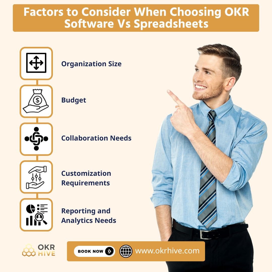 Factors to Consider When Choosing OKR Software vs Spreadsheets
